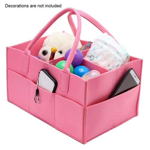 Storage With Handle Baby Diaper Bag Basket